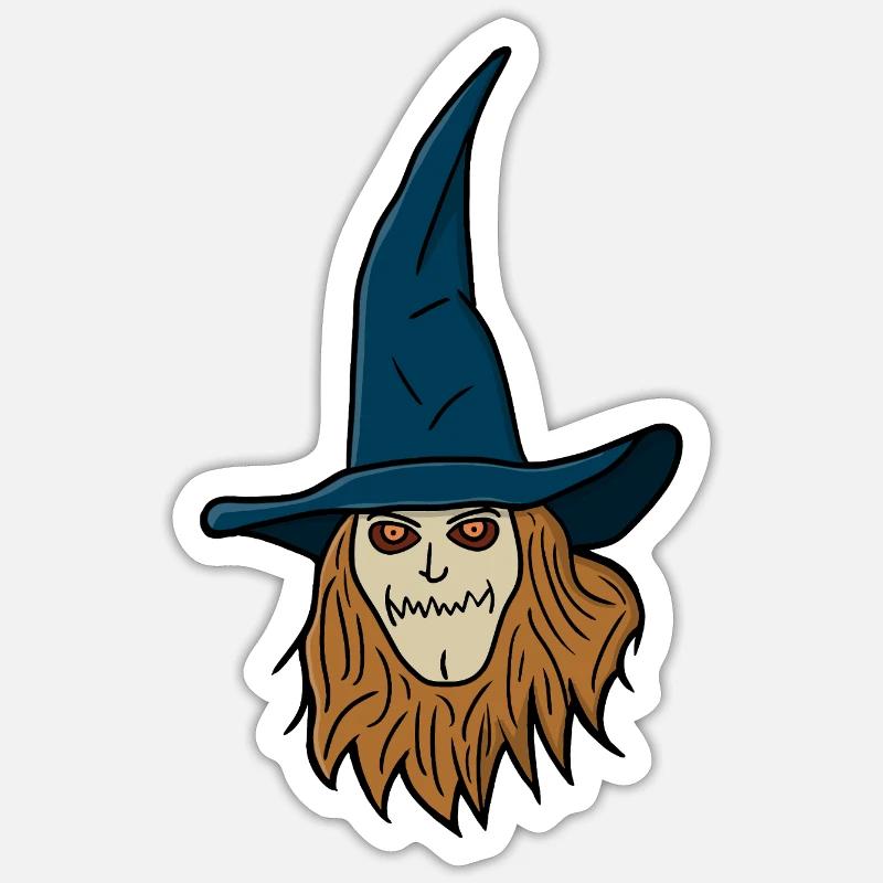 Scarecrow Witch Sticker size S (10 x 10 cm)