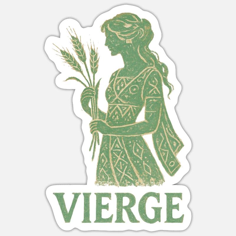 Jungfrau Sternzeichen - Astrologie Sticker Größe S (10 x 10 cm)