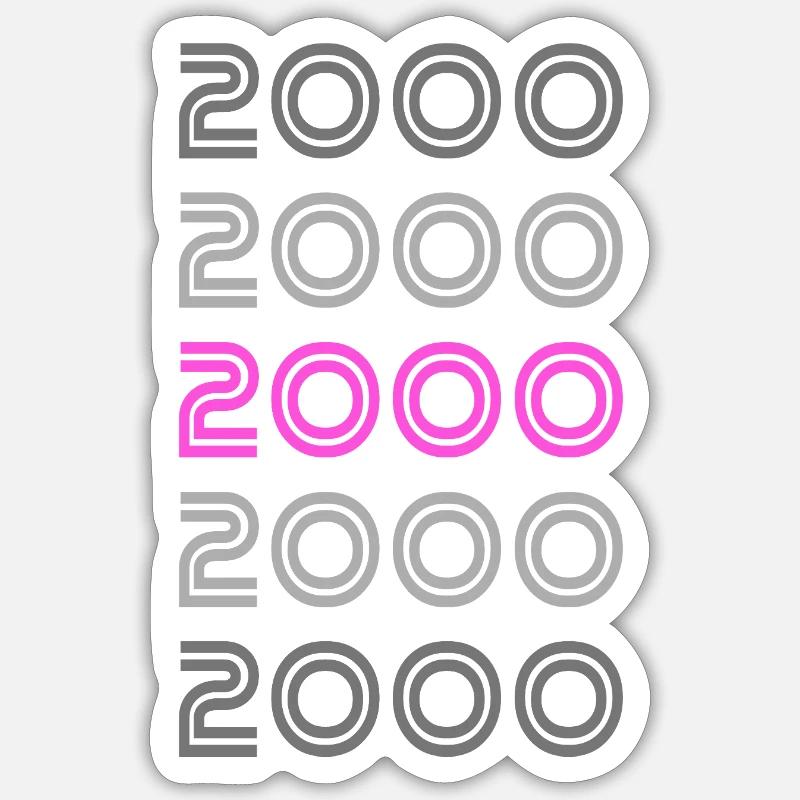 retro 2000 Sticker size S (10 x 10 cm)