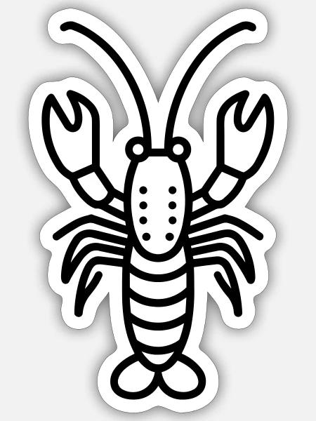 Marinierte Gottesanbeterin - Sticker Größe S (10 x 10 cm) - Mattweiß