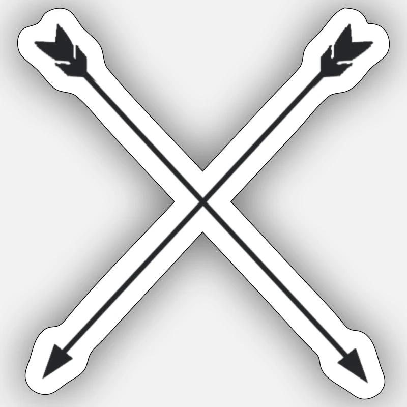 Arrows - Sticker size S (10 x 10 cm) - white matte