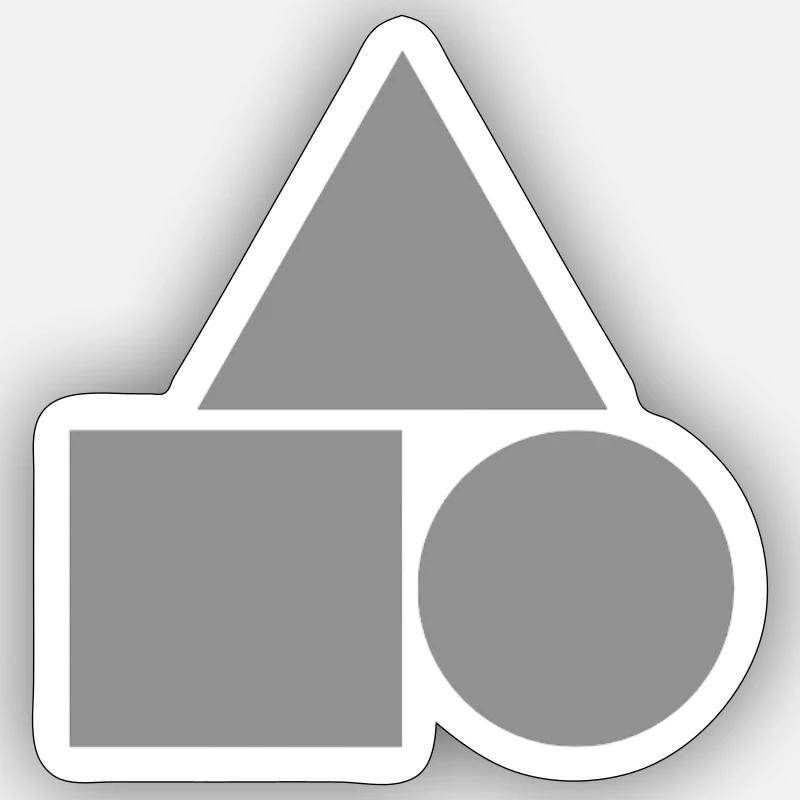 Triangle Sticker size S (10 x 10 cm)