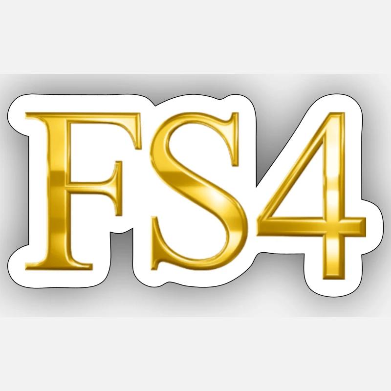FS4 - Sticker taille S (10 x 10 cm) - blanc mat