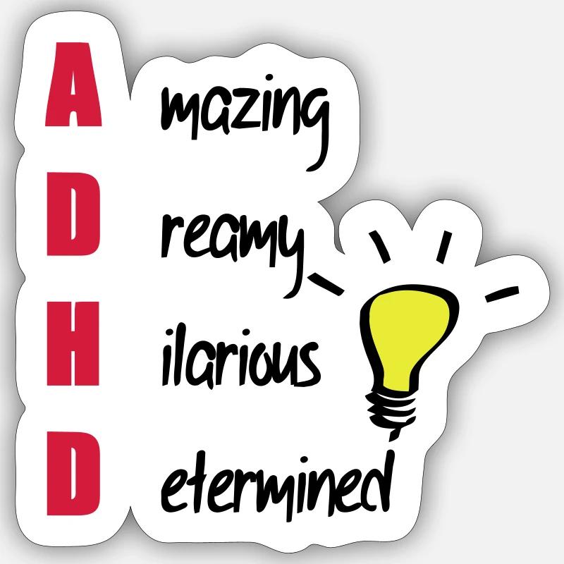 ADHD Sticker size S (10 x 10 cm)