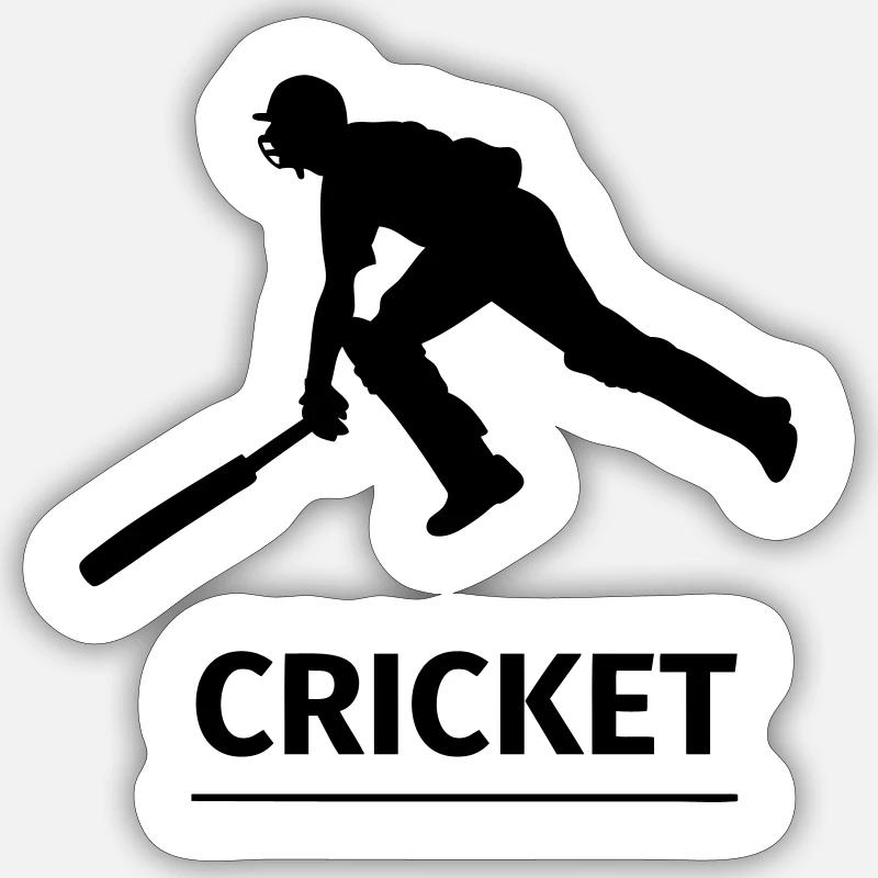 Cricket - Sticker taille S (10 x 10 cm) - blanc mat