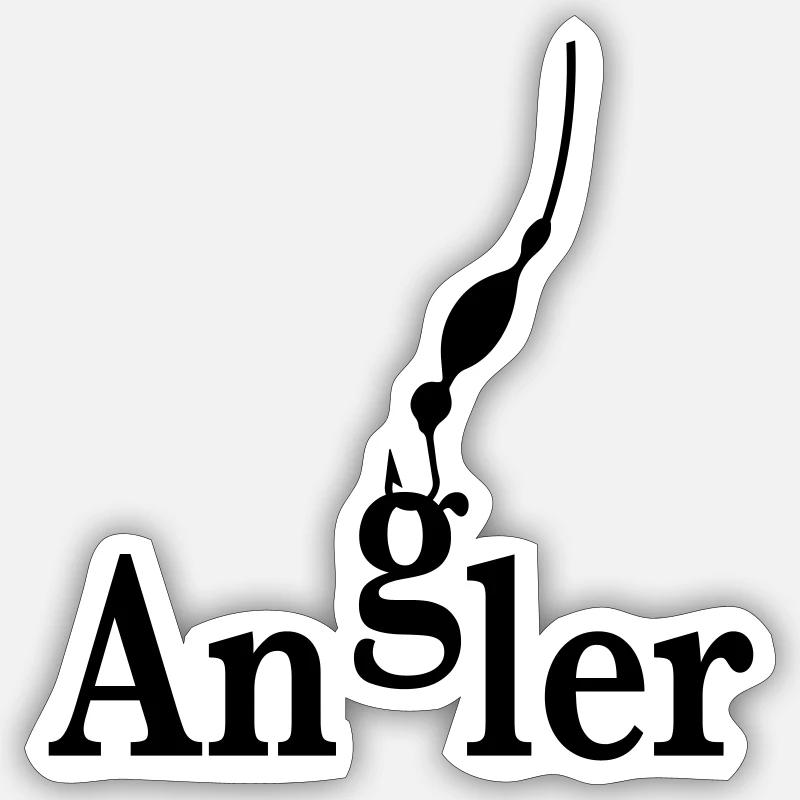 Angler Sticker size S (10 x 10 cm)