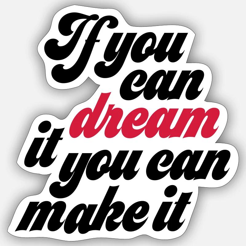 Motivation - Sticker Größe S (10 x 10 cm) - Mattweiß
