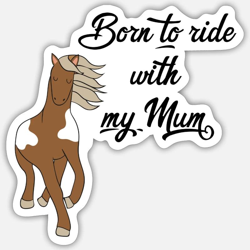 Pferd Sticker Größe S (10 x 10 cm)