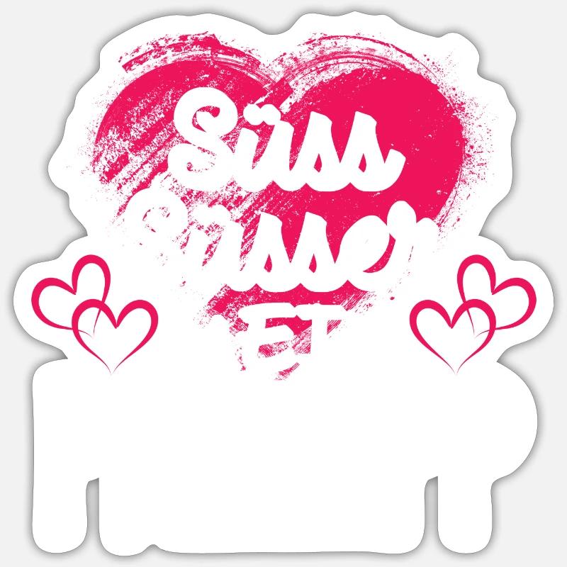 PHILIPP - süss - Sticker Größe S (10 x 10 cm) - Mattweiß