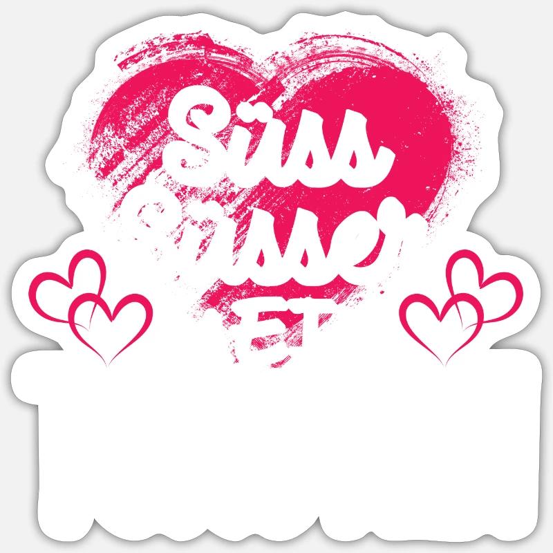 TORSTEN - süss - Sticker Größe S (10 x 10 cm) - Mattweiß