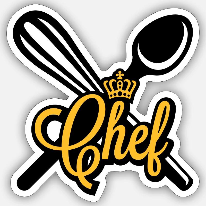 Chefkoch Sticker Größe S (10 x 10 cm)