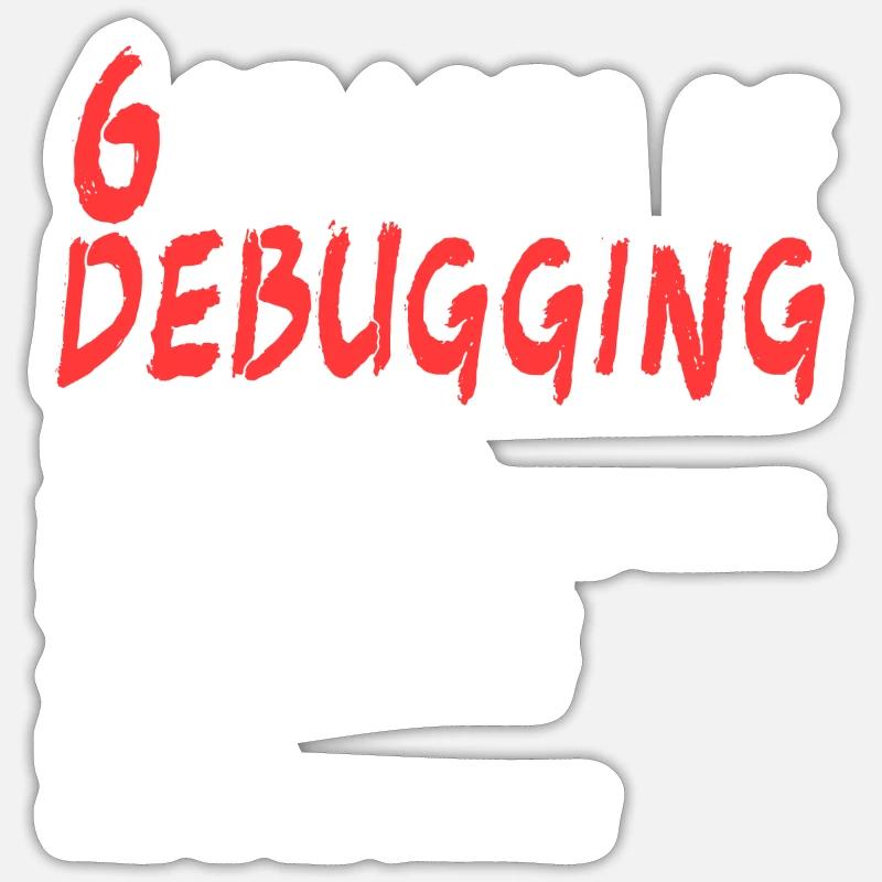 Programmateur de définition de débogage I Dépannage Sticker taille S (10 x 10 cm)