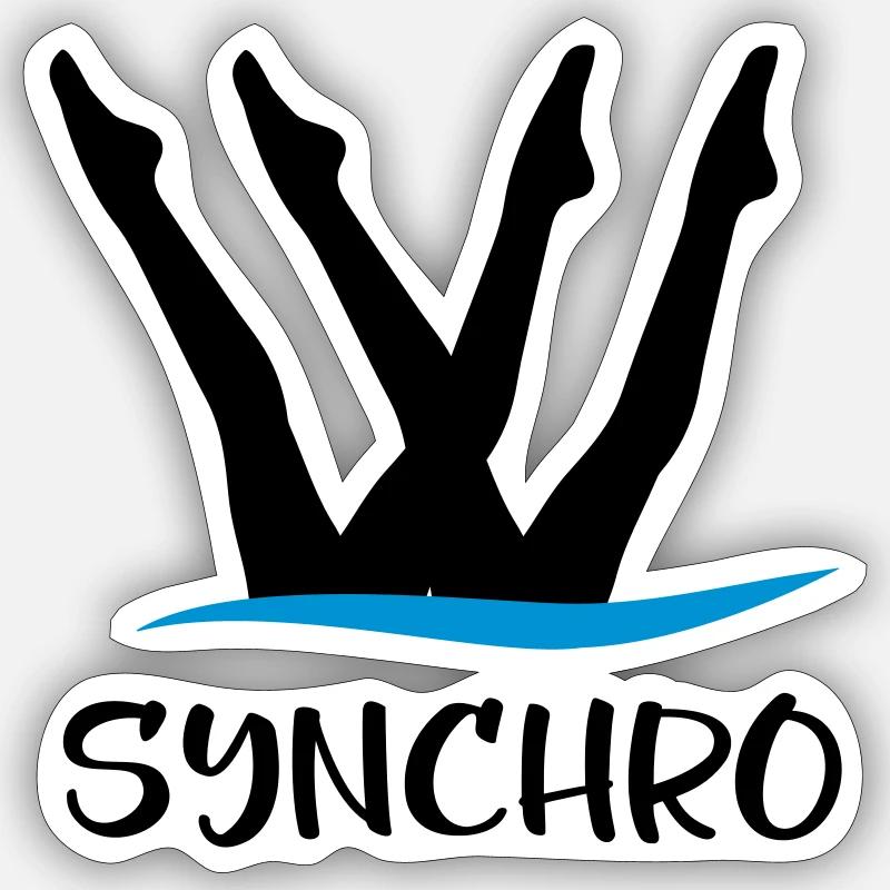 Synchronschwimmen Sticker Größe S (10 x 10 cm)
