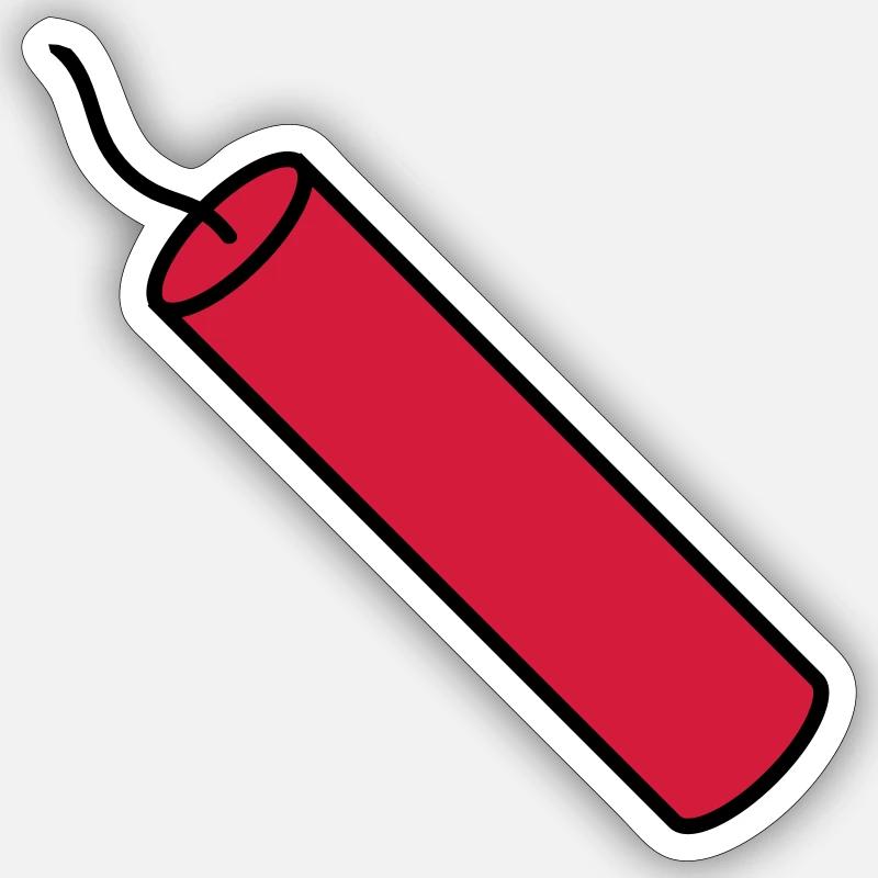 arrêter la tige tnt dynamite exploser explosion Sticker taille S (10 x 10 cm)