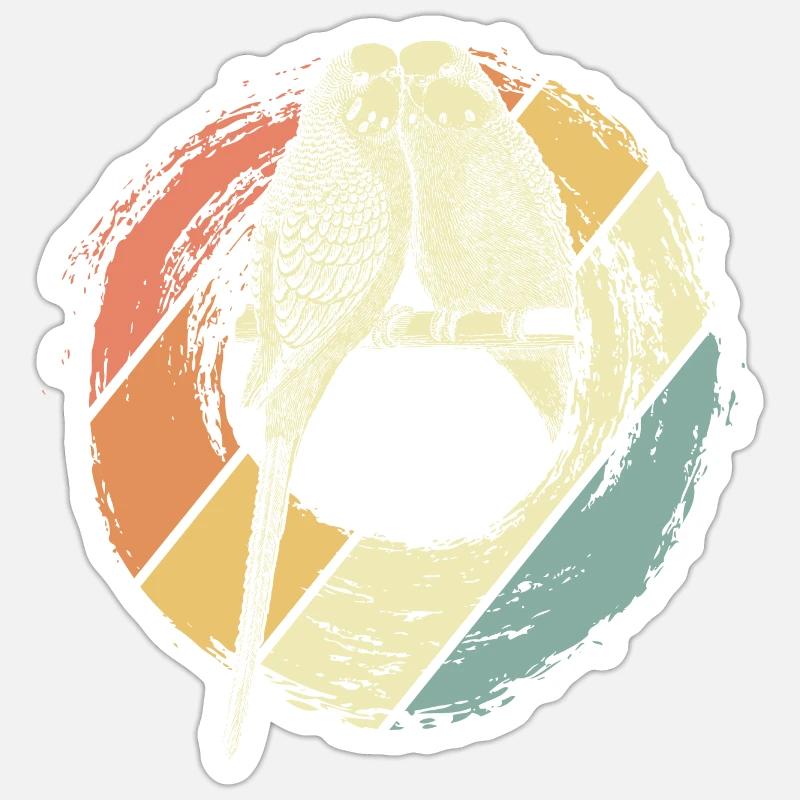 Perruque - Sticker taille S (10 x 10 cm) - blanc mat