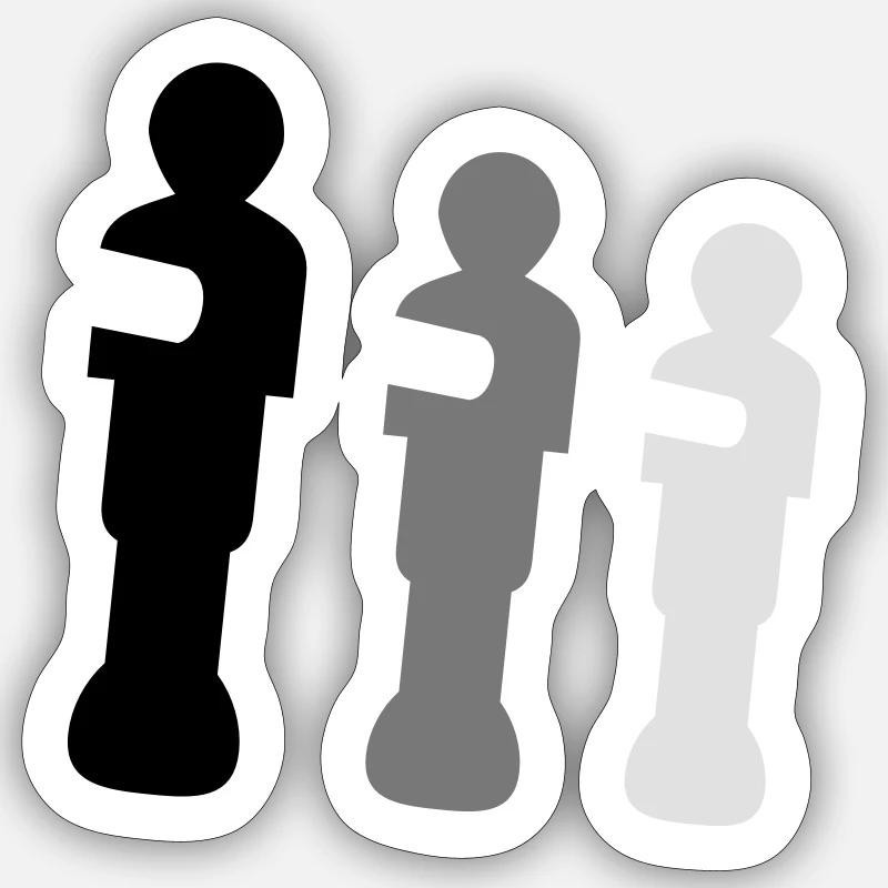 kicker - Sticker taille S (10 x 10 cm) - blanc mat