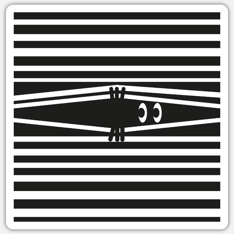 Agent Eye - Sticker Größe S (10 x 10 cm) - Mattweiß
