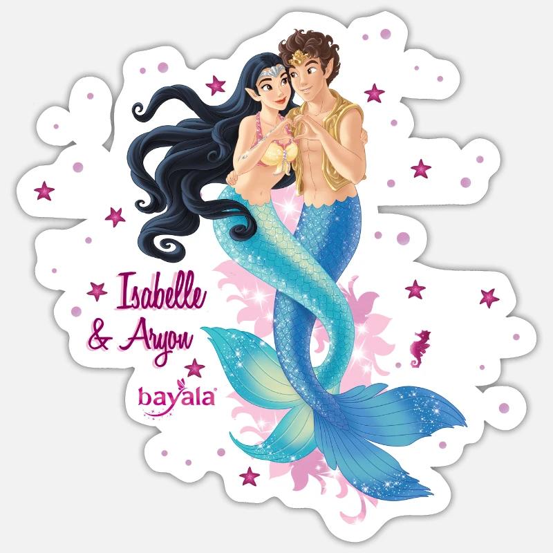 Schleich bayala Isabelle & Aryon - Sticker taille S (10 x 10 cm) - blanc mat