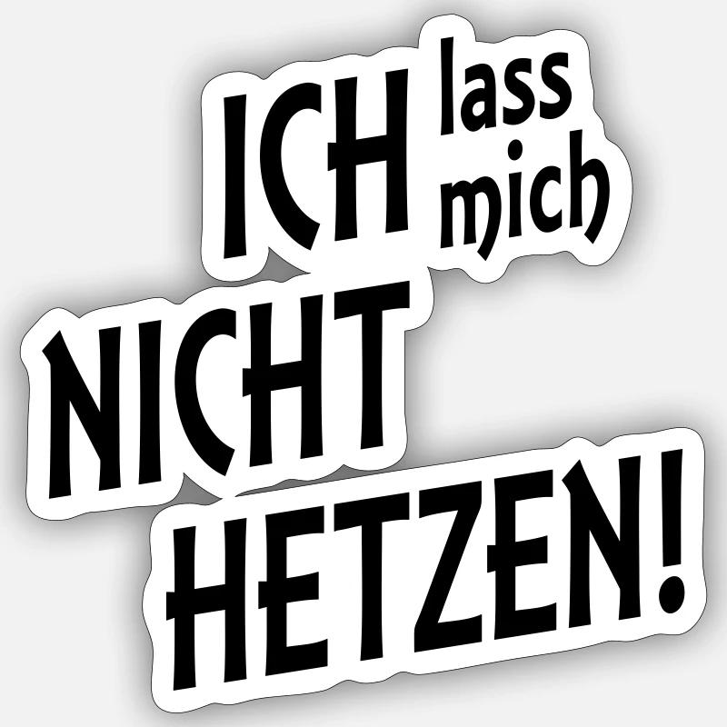 do not rush - Sticker size S (10 x 10 cm) - white matte