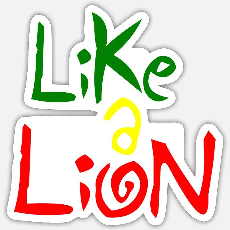 Comme un lion Sticker taille S (10 x 10 cm)
