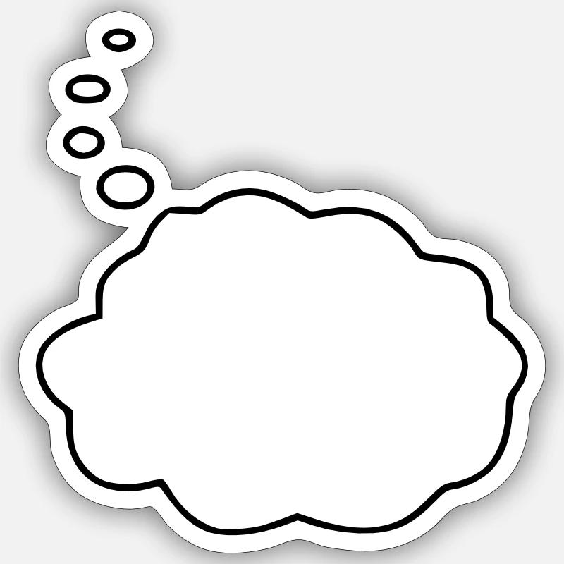 Speech Bubble / Sprechblase Sticker Größe S (10 x 10 cm)