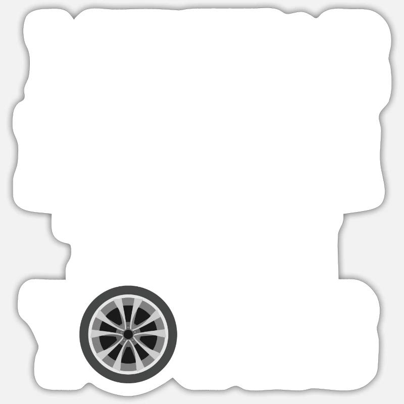 Mine is bigger than your gift car engine Sticker size S (10 x 10 cm)