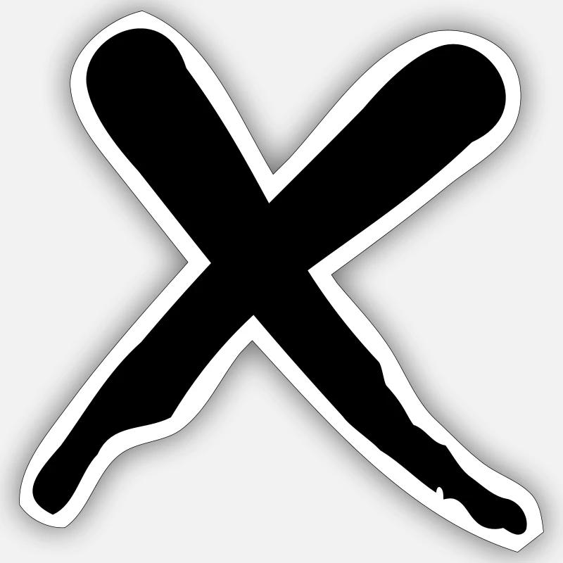 Cross Sticker size S (10 x 10 cm)