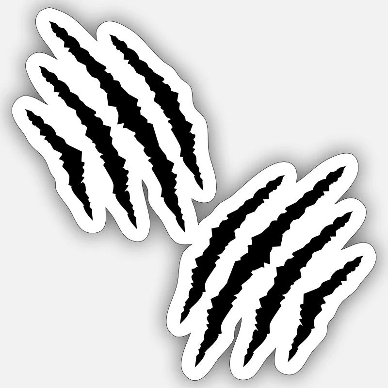 Kratzer Sticker Größe S (10 x 10 cm)