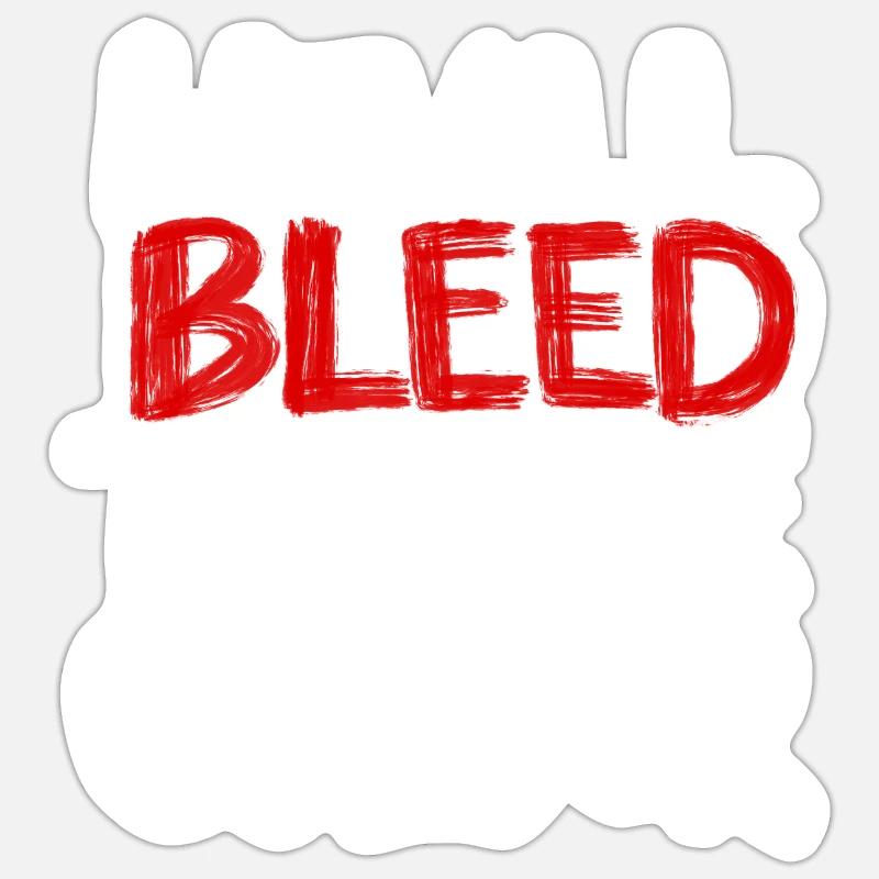 We All Bleed The Same Colour - Sticker Größe S (10 x 10 cm) - Mattweiß