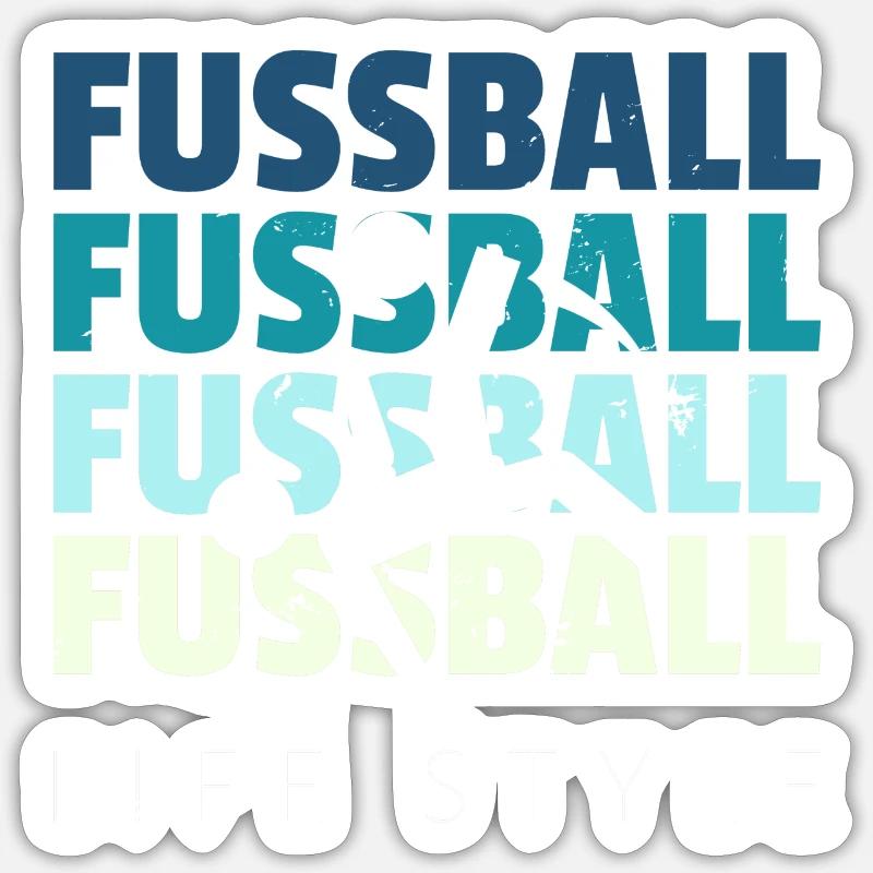 fodbold Sticker størrelse S (10 x 10 cm)