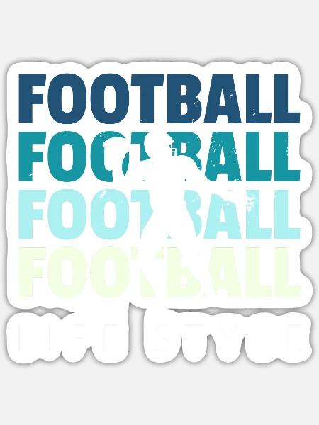 Fußball - Sticker Größe S (10 x 10 cm) - Mattweiß