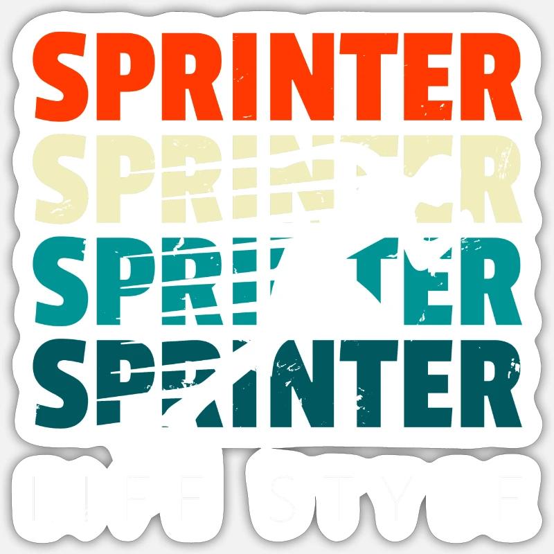Sprinter Sticker Größe S (10 x 10 cm)