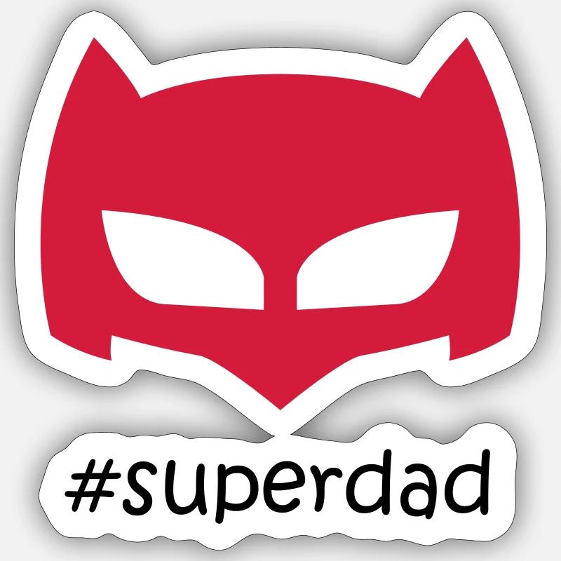 super dad Sticker size S (10 x 10 cm)