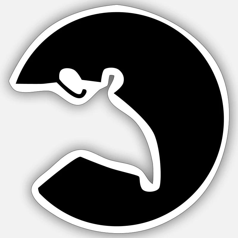 Tapir - Sticker taille S (10 x 10 cm) - blanc mat