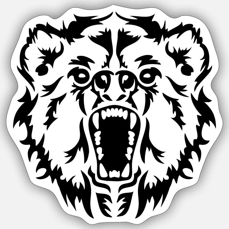 Bear Sticker size S (10 x 10 cm)