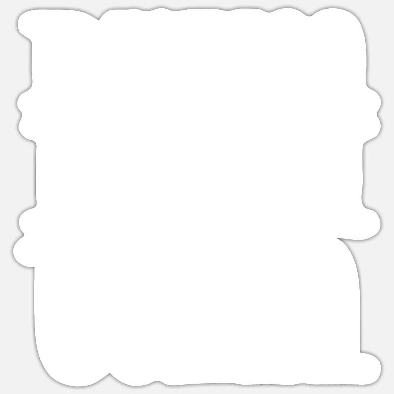 Clutter - Sticker size S (10 x 10 cm) - white matte