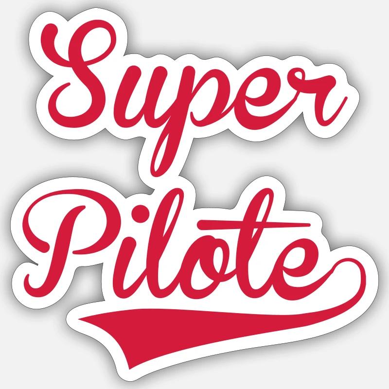 Rennfahrer / Pilot / Auto / Luftfahrt / Luft Sticker Größe S (10 x 10 cm)