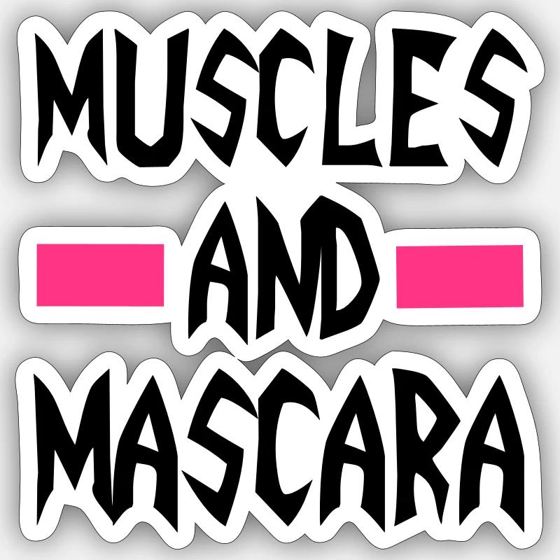 Muscles - Sticker taille S (10 x 10 cm) - blanc mat