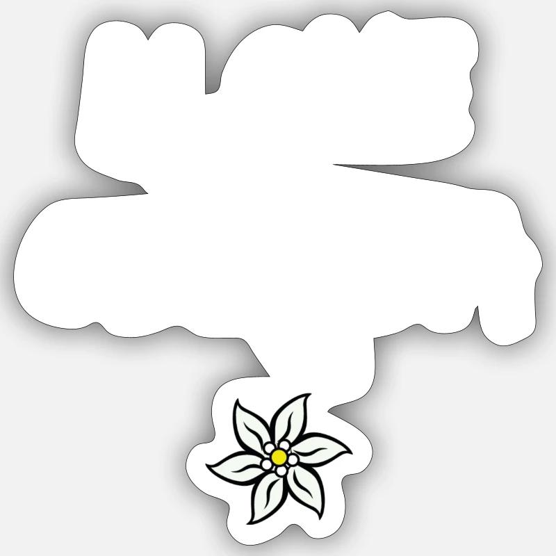 Obazda - Sticker Größe S (10 x 10 cm) - Mattweiß