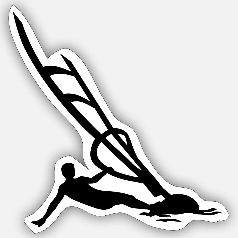 Planche a voile Sticker taille S (10 x 10 cm)