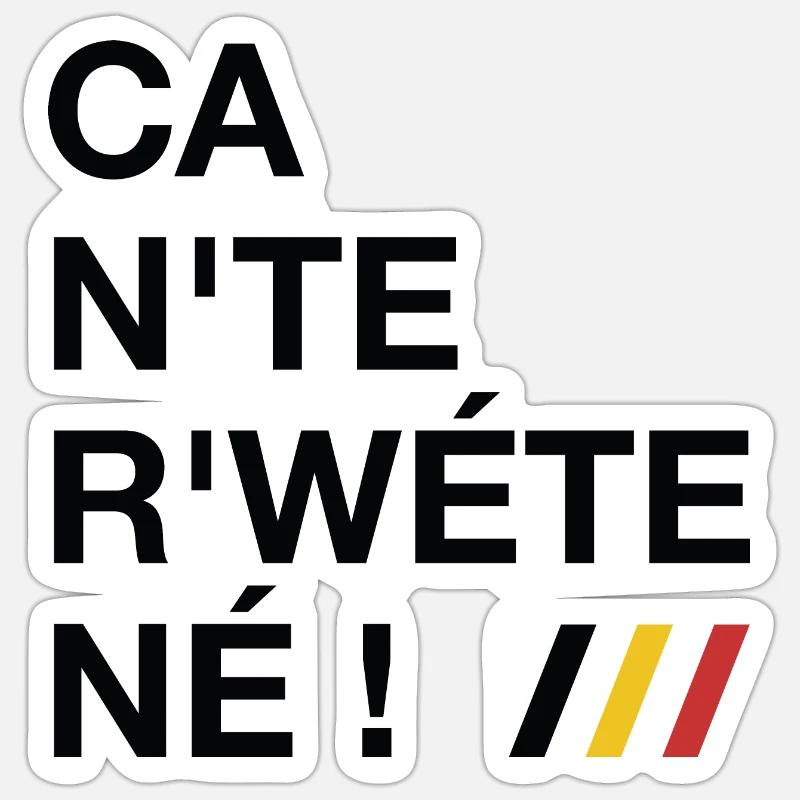 Ca n'te r'wéte né ! Ca ne te regarde pas ! (Dark) Sticker taille S (10 x 10 cm)