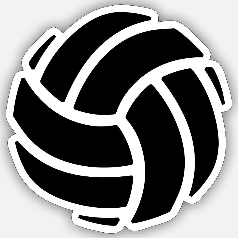Ball - Sticker taille S (10 x 10 cm) - blanc mat