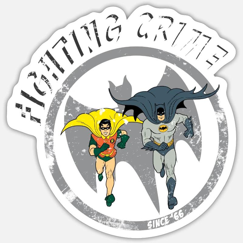 DC Comics Batman Robin Crime Look Usé Sticker taille S (10 x 10 cm)