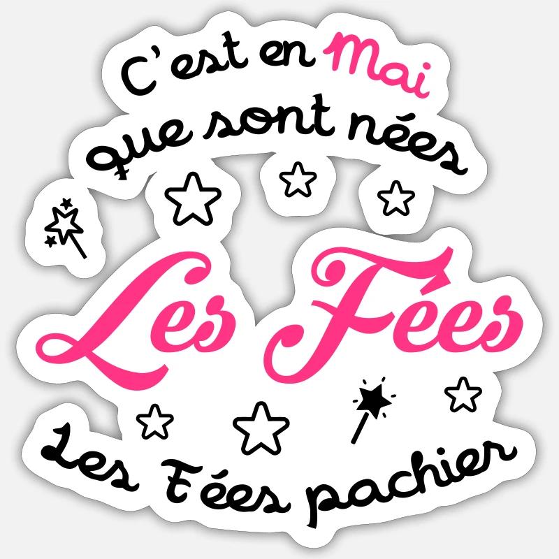 fille / fée / princesse / bébé Sticker taille S (10 x 10 cm)