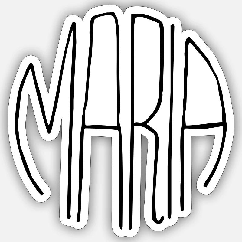 Maria gift - Sticker size S (10 x 10 cm) - white matte