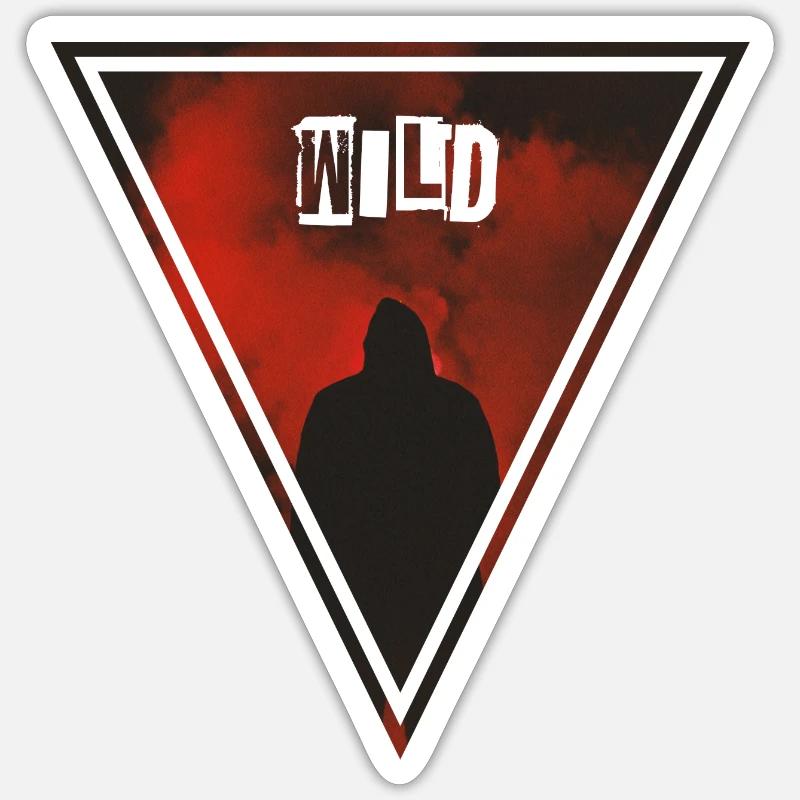 Wild - Sticker size S (10 x 10 cm) - white matte