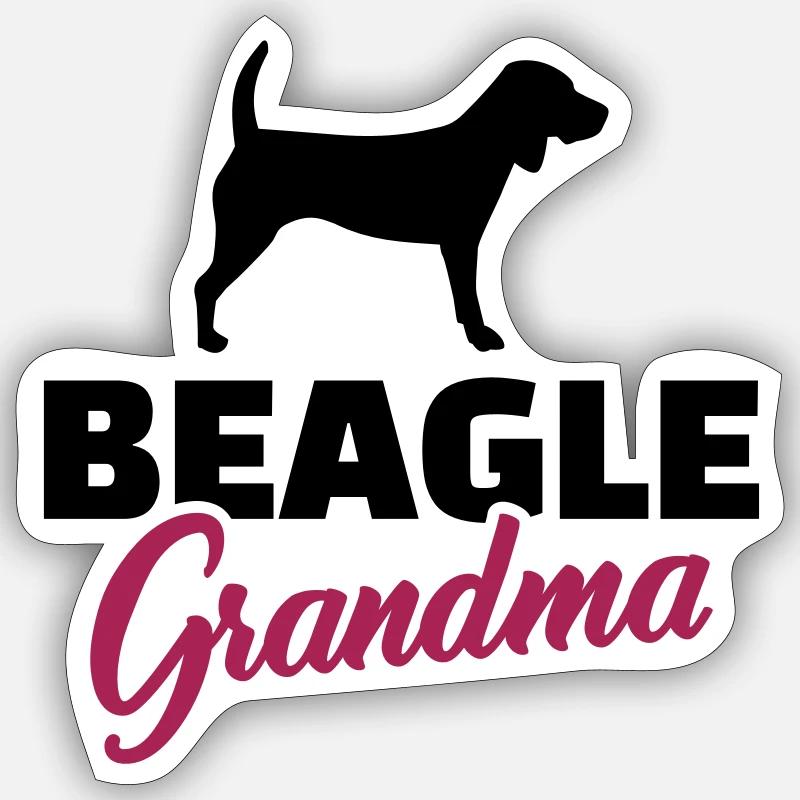 Beagle - Sticker size S (10 x 10 cm) - white matte
