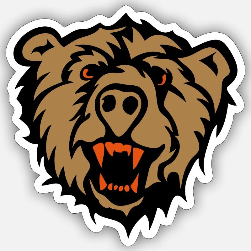 bear Sticker size S (10 x 10 cm)