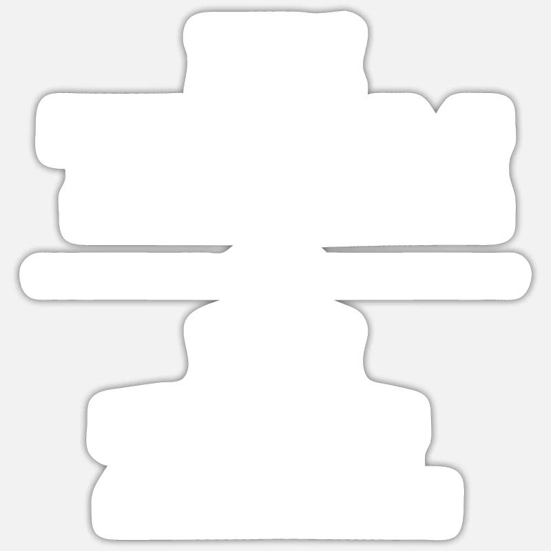 team - Sticker size S (10 x 10 cm) - white matte