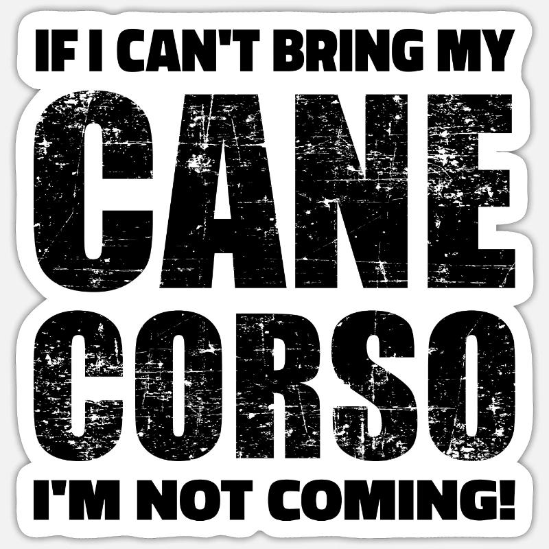 Cane Corso - Sticker size S (10 x 10 cm) - white matte